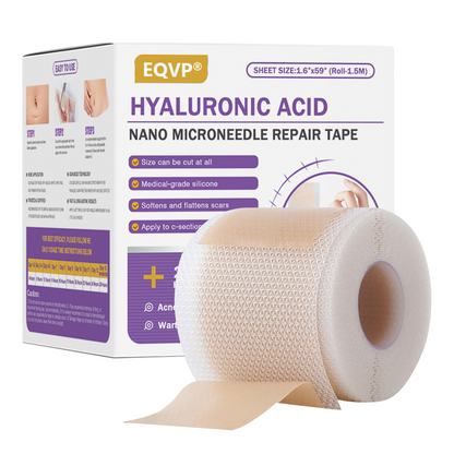 ✅Official Store |𝖤𝖰𝖵𝖯® Hyaluronic Acid Nano Microneedle Repair Tape 🏥(Treatment of old and new scars, reduction of surgical scars, stretch marks, keloids, acne, burns, warts, dermatomes and varicose veins)